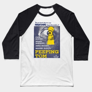 Peeping Tom Movie Poster Baseball T-Shirt